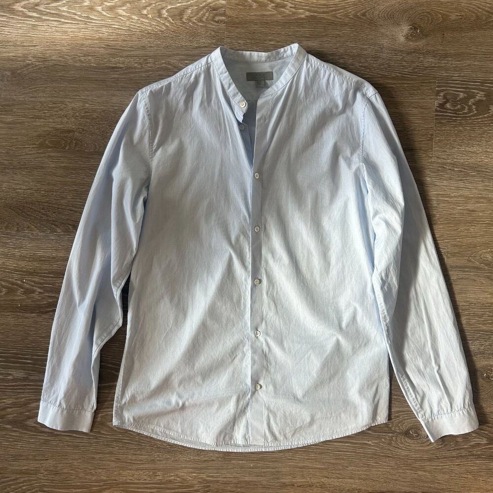 COS Men’s Light Blue Button-Down Shirt — Size M (15¼")